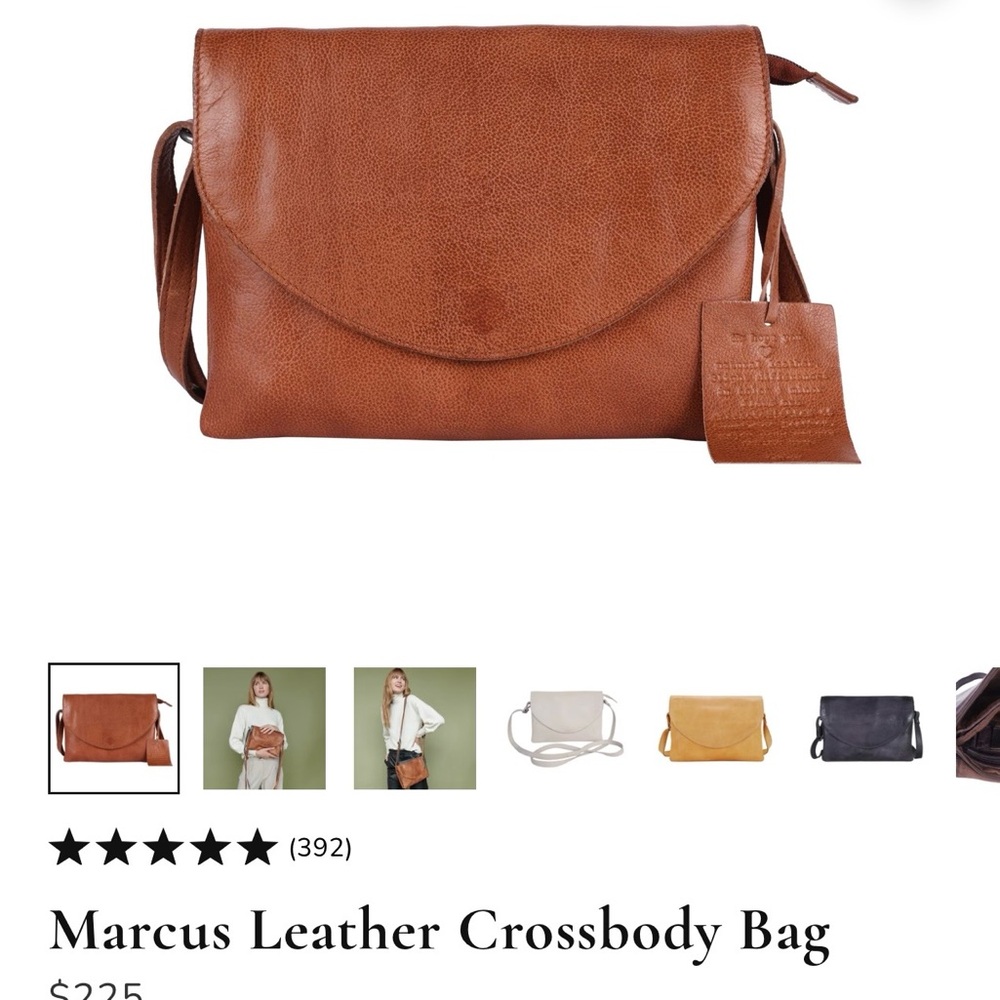 latico Vintage-inspired Brown Leather Crossbody Beautiful purse. - Picture 7 of 9